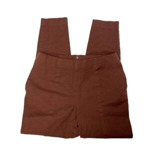 Womens ALFANI Brown‎ Skinny Seamed Pants size 4 Petite 4P